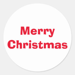 Kerstmis en Lib Red White Sticker van Janz