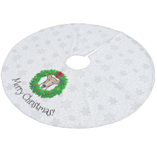 Kerstmis en lichtgewicht — Fawn & white Fleece Kerstboom Rok