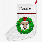 Kerstmis en lichtgewicht — Fawn & white Grote Kerstsok (Achterkant)