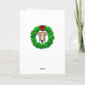 Kerstmis en lichtgewicht — Fawn & white Kaart (Achterkant)