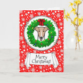 Kerstmis en lichtgewicht — Fawn & white Kaart (Gele Bloem)