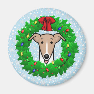 Kerstmis en lichtgewicht — Fawn & white Magneet