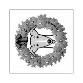 Kerstmis en lichtgewicht — Fawn & white Rubberstempel (Afrduk)