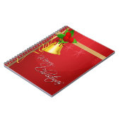 Kerstmis en lint notitieboek (Linkerzijde)