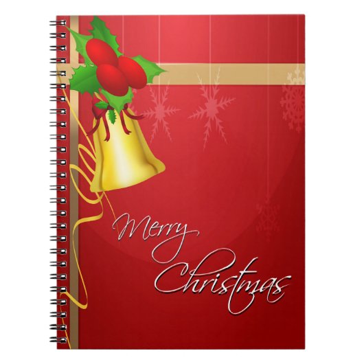 Kerstmis en lint notitieboek (Voorkant)