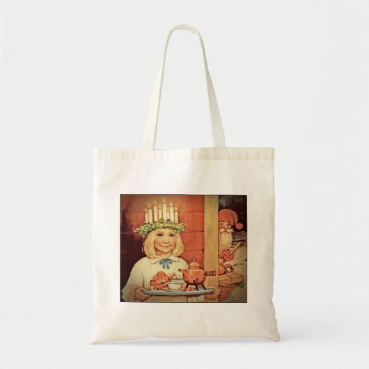 Kerstmis en Lucia Day Karin Tote Bag (Voorkant)