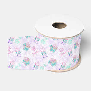 Kerstmis en macarons grosgrain lint
