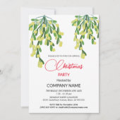 Kerstmis en Mistletoe Decorations Corporate Inv Kaart (Voorkant)