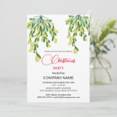 Kerstmis en Mistletoe Decorations Corporate Inv Kaart (Staand voorkant)