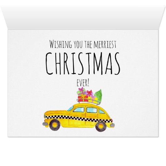 Kerstmis en net als die New York Taxi Cab. (Binenzijde Horizontaal (Onderkant))