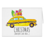 Kerstmis en net als die New York Taxi Cab. (Voorkant Horizontaal)