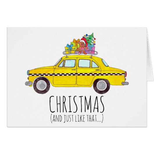 Kerstmis en net als die New York Taxi Cab.