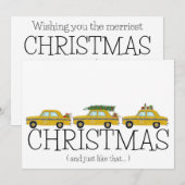 Kerstmis... en net als die New York taxi's Feestdagenkaart (Voorkant / Achterkant)