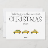 Kerstmis... en net als die New York taxi's Feestdagenkaart (Achterkant)