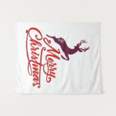 Kerstmis en nieuw jaar grafisch ontwerp, in het wi wandkleed (Voorkant (horizontaal))