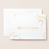 Kerstmis en nieuwjaar folie kaarten (Voorkant met envelop)