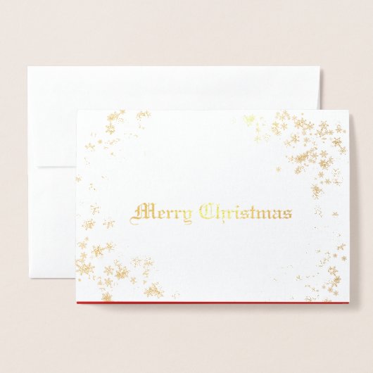 Kerstmis en nieuwjaar folie kaarten (Voorkant met envelop)