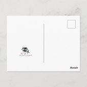 Kerstmis en Nieuwjaar muis met een kegel Briefkaart (Achterkant)