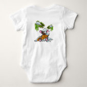 Kerstmis en Nieuwjaar muis met een kegel Romper (Achterkant)