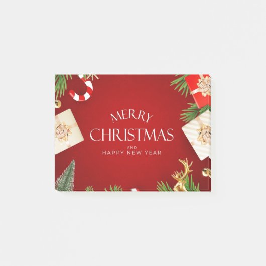 Kerstmis en Nieuwjaar ontwerp Post-it® Notes (Voorkant)