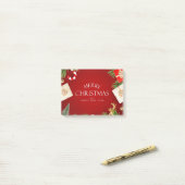 Kerstmis en Nieuwjaar ontwerp Post-it® Notes (Op bureau)