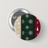 Kerstmis en Nieuwjaar ontwerp Ronde Button 5,7 Cm (Voorkant /achterkant)