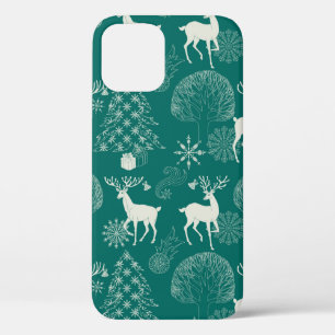 Kerstmis en Nieuwjaar rode feestachtergrond, xma Case-Mate iPhone Case