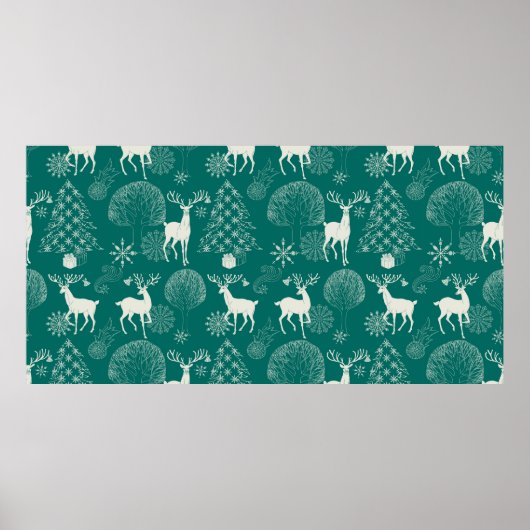 Kerstmis en Nieuwjaar rode feestachtergrond, xma Poster (Voorkant)