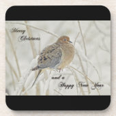 Kerstmis en nieuwjaars groet - rouwbaard drankjes onderzetter (Voorkant)