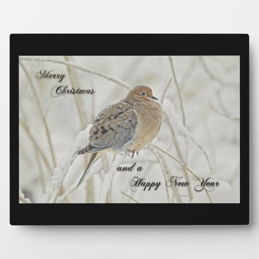 Kerstmis en nieuwjaars groet - rouwbaard fotoplaat (Voorkant)