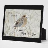 Kerstmis en nieuwjaars groet - rouwbaard fotoplaat (Zijkant)