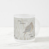 Kerstmis en nieuwjaars groet - rouwbaard matglas koffiemok (Voorkant rechts)