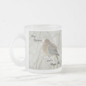 Kerstmis en nieuwjaars groet - rouwbaard matglas koffiemok (Links)