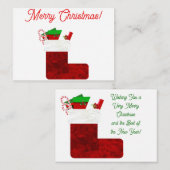 Kerstmis en nieuwjaarsjaren die 3 briefkaart opsla (Voorkant / Achterkant)