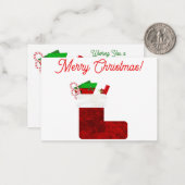 Kerstmis en nieuwjaarsjaren die 3 briefkaart opsla (Voorkant / Achterkant in situ)