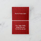 Kerstmis en nieuwjaarskaart bedankkaart (Binnen)