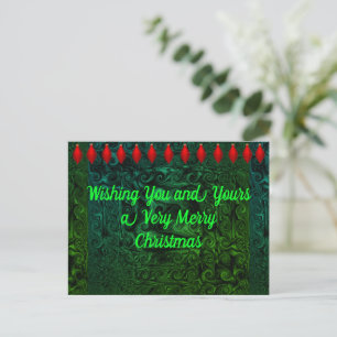 Kerstmis en nieuwjaarskaart briefkaart
