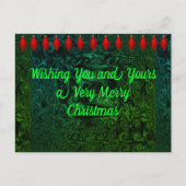 Kerstmis en nieuwjaarskaart briefkaart (Voorkant)