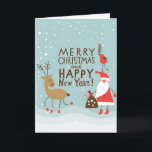 Kerstmis en nieuwjaarskaart feestdagen kaart<br><div class="desc">Kerstmis en nieuwjaarskaart © en ® Bigstock® - Alle rechten voorbehouden.</div>