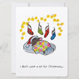 Kerstmis en Nieuwjaarsmuis met kousen