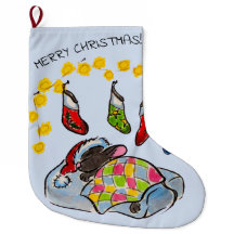 Kerstmis en Nieuwjaarsmuis met kousen