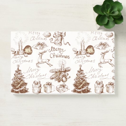 Kerstmis en nieuwjaarsnota's post-it® notes (Kantoor)