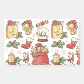 Kerstmis en nieuwjaarsnota's post-it® notes (Voorkant)