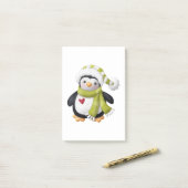 Kerstmis en nieuwjaarsnota's post-it® notes (Op bureau)