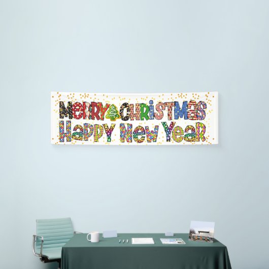 Kerstmis en nieuwjaarspanner spandoek (Beurs)