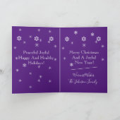 Kerstmis en nieuwstallen feestdagen kaart (Binnen)