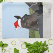 Kerstmis en Pony Theedoek (Gevouwen)