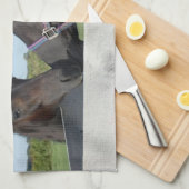 Kerstmis en Pony Theedoek (Quarter Fold)