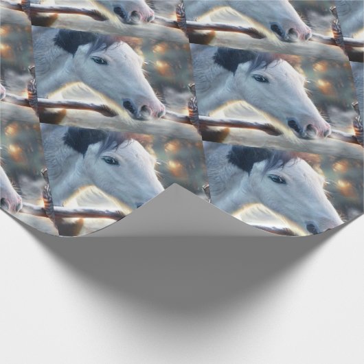 Kerstmis en prachtige oowl cadeaupapier (Hoek)