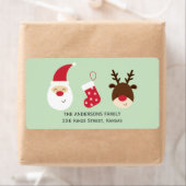 Kerstmis en rendier etiket (Insitu)